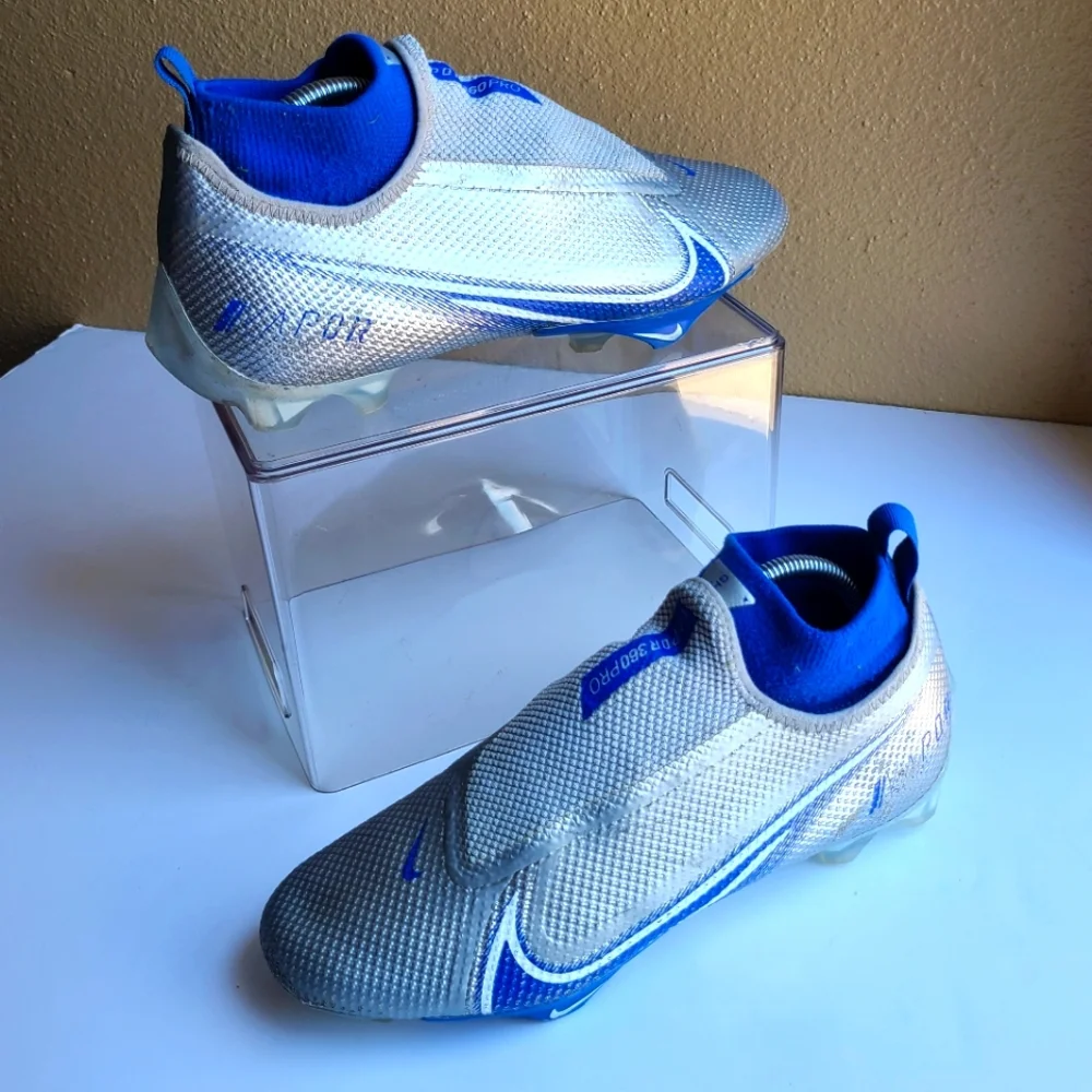 Nike Vapor Edge Pro 360 Metallic Platinum Game Royal Men size 8.5